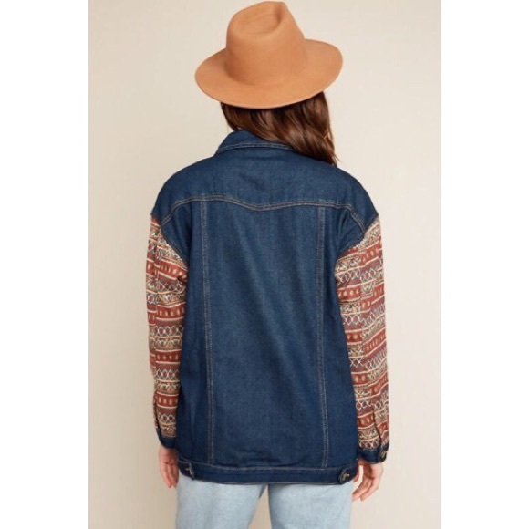 🔥HOST PIC🔥🌟TONI KNIT DENIM JACKET🌟 - Picture 4 of 8